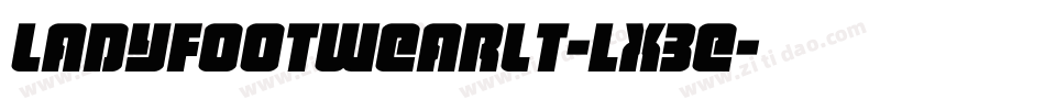 LadyFootwearLt-lx3e字体转换