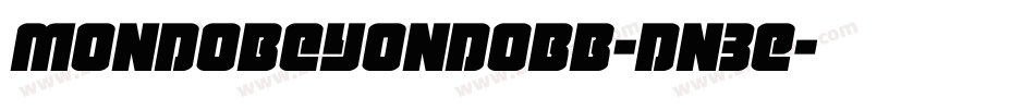 Mondobeyondobb-dn3E字体转换