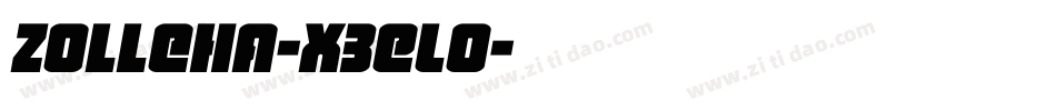 Zolleha-X3ELo字体转换