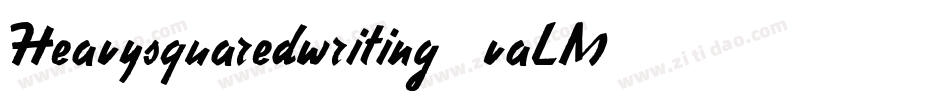 Heavysquaredwriting-vaLM字体转换