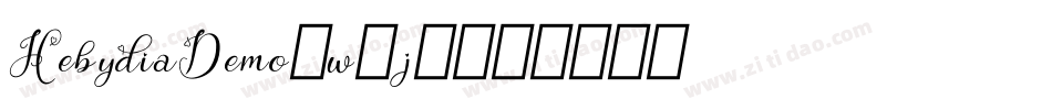 HebydiaDemo-w9J6字体转换