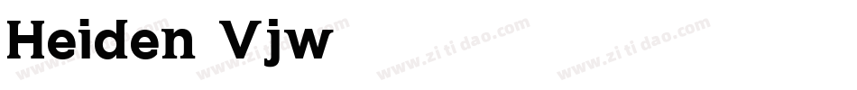 Heiden-Vjw0字体转换