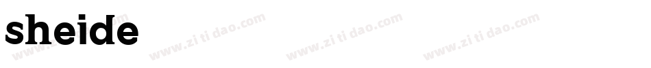 sheide字体转换