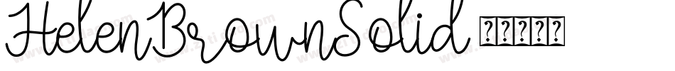 HelenBrownSolid字体转换