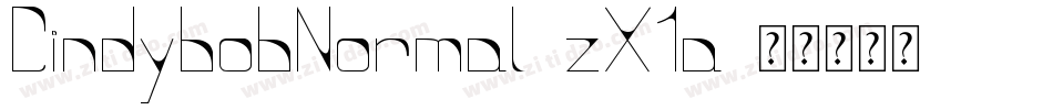 CindybobNormal-zX1a字体转换