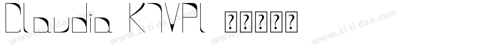 Claudia-K7VPl字体转换