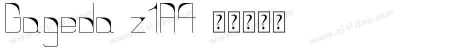 Gageda-z1A4字体转换