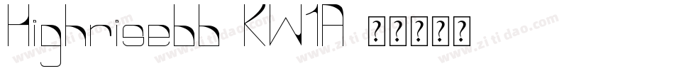 Highrisebb-KW1A字体转换