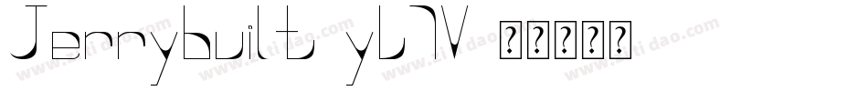Jerrybuilt-yL7V字体转换