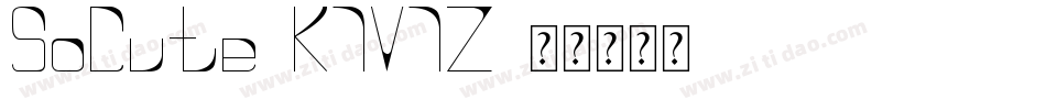 SoCute-K7V7Z字体转换