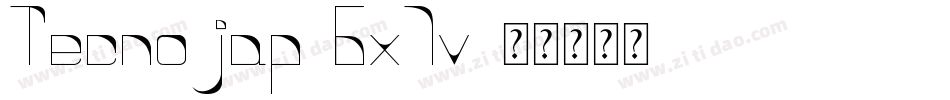 Tecnojap-6x7v字体转换
