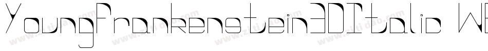 YoungFrankenstein3DItalic-WE7v字体转换