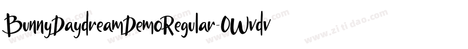 BunnyDaydreamDemoRegular-0Wvdv字体转换