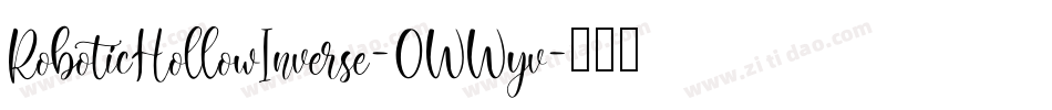 RoboticHollowInverse-0WWyv字体转换