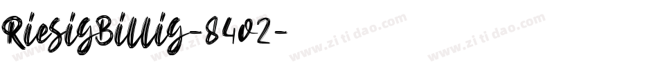 RiesigBillig-84o2字体转换