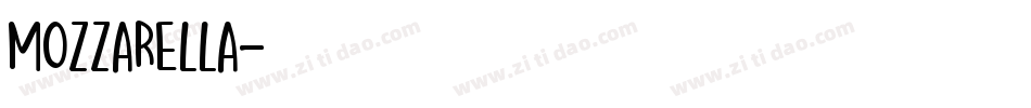 Mozzarella字体转换