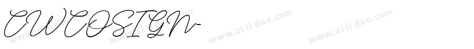 CWCOSIGN字体转换