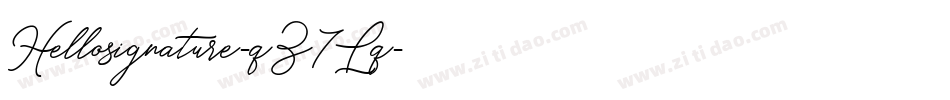 Hellosignature-qZ7Lq字体转换 Hellosignature-qZ7Lq字体转换