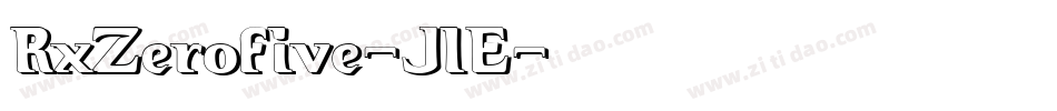 RxZerofive-J1E字体转换 RxZerofive-J1E字体转换