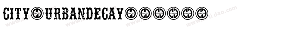 City-UrbanDecay字体转换