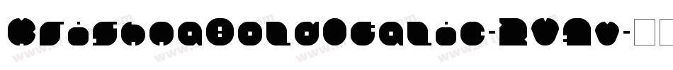 KrishnaBoldItalic-2V7v字体转换