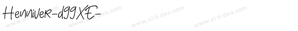 Henniver-d99XE字体转换