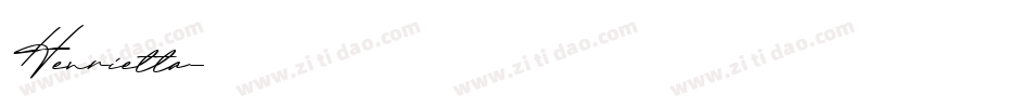 Henrietta字体转换