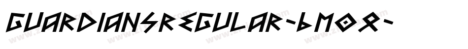 GuardiansRegular-6M0q字体转换