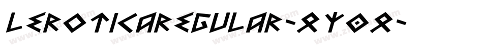 LeroticaRegular-qy0q字体转换