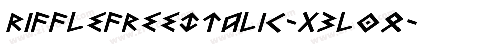 RifflefreeItalic-x3L0q字体转换