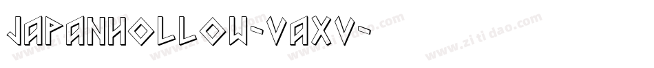 JapanHollow-VAxV字体转换