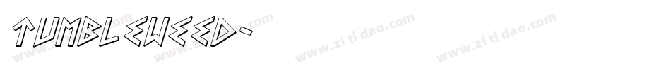 Tumbleweed字体转换