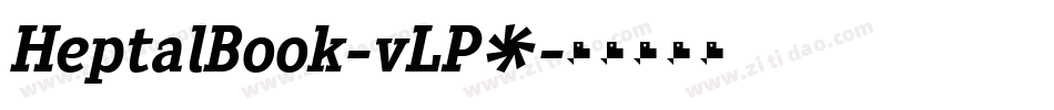 HeptalBook-vLP9字体转换