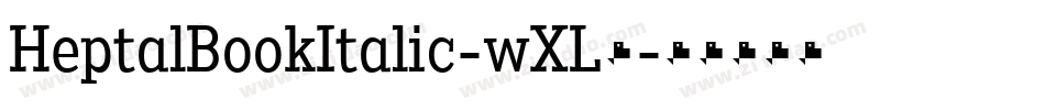HeptalBookItalic-wXL6字体转换
