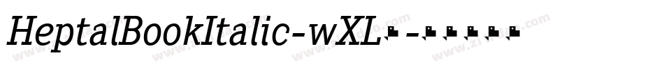 HeptalBookItalic-wXL6字体转换
