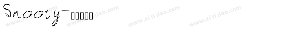 Snooty字体转换