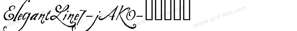 ElegantLine7-jAK0字体转换
