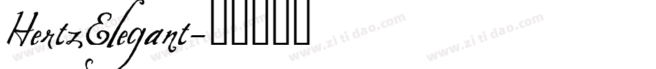 HertzElegant字体转换