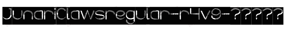 JunariClawsregular-r4v9字体转换
