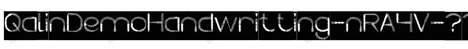 QalinDemoHandwritting-nRA4V字体转换