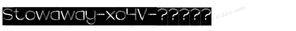 Stowaway-xo4V字体转换