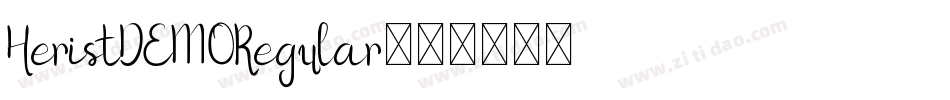 HeristDEMORegular字体转换