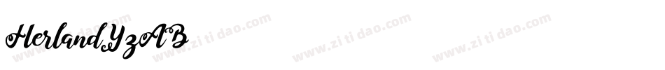 Herland-YzAB2字体转换