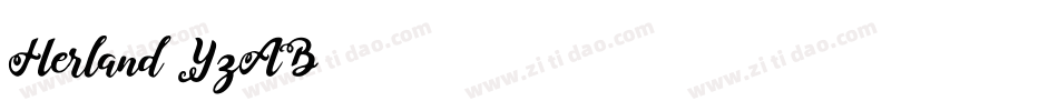 Herland-YzAB2字体转换