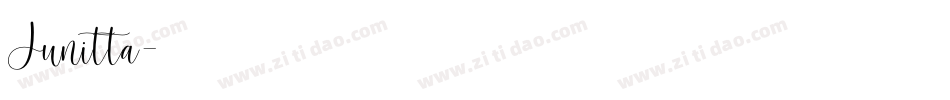 Junitta字体转换