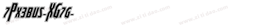 7Px3bus-XG7g字体转换 7Px3bus-XG7g字体转换
