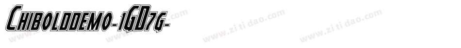 Chibolddemo-1GD7g字体转换