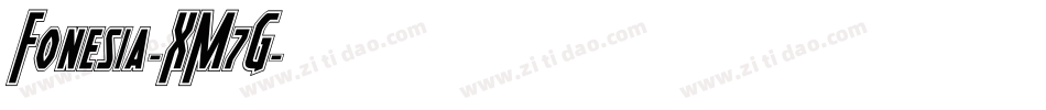 Fonesia-XM7G字体转换