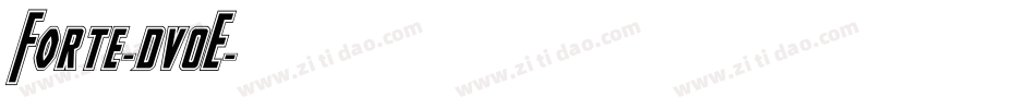 Forte-dv0E字体转换