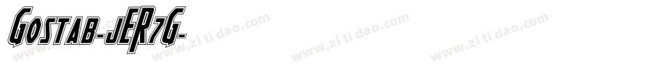 Gostab-jER7G字体转换
